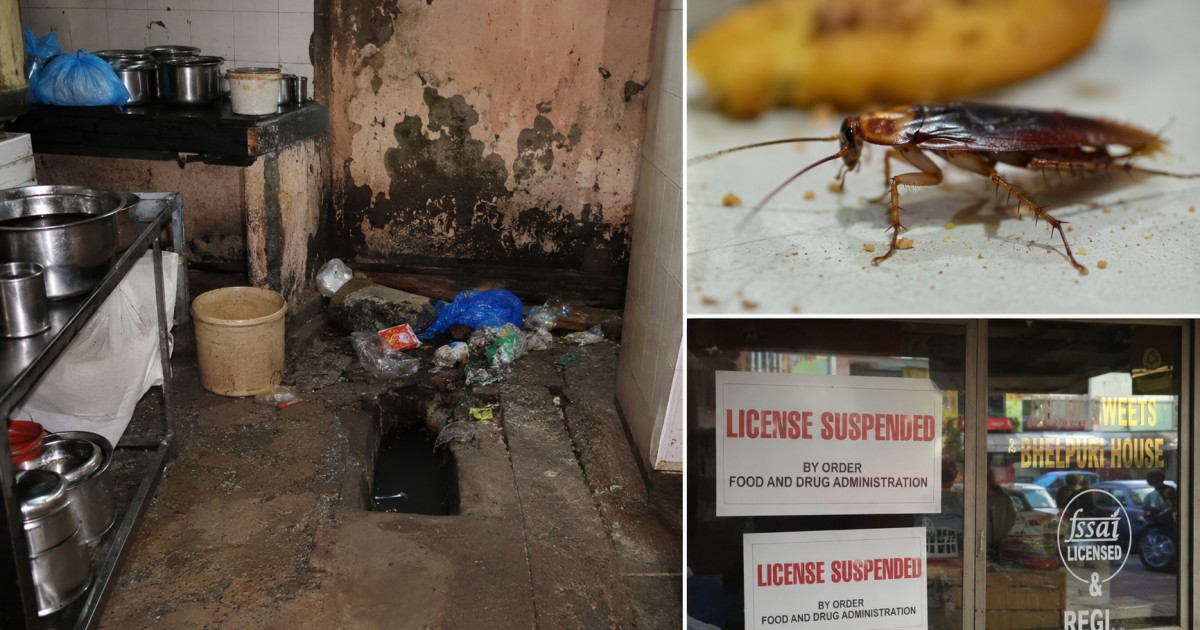 Cockroaches, an Open Drain, and Untested Tap Water: Inside Mumbai's Latest FDA Food Safety Bust
